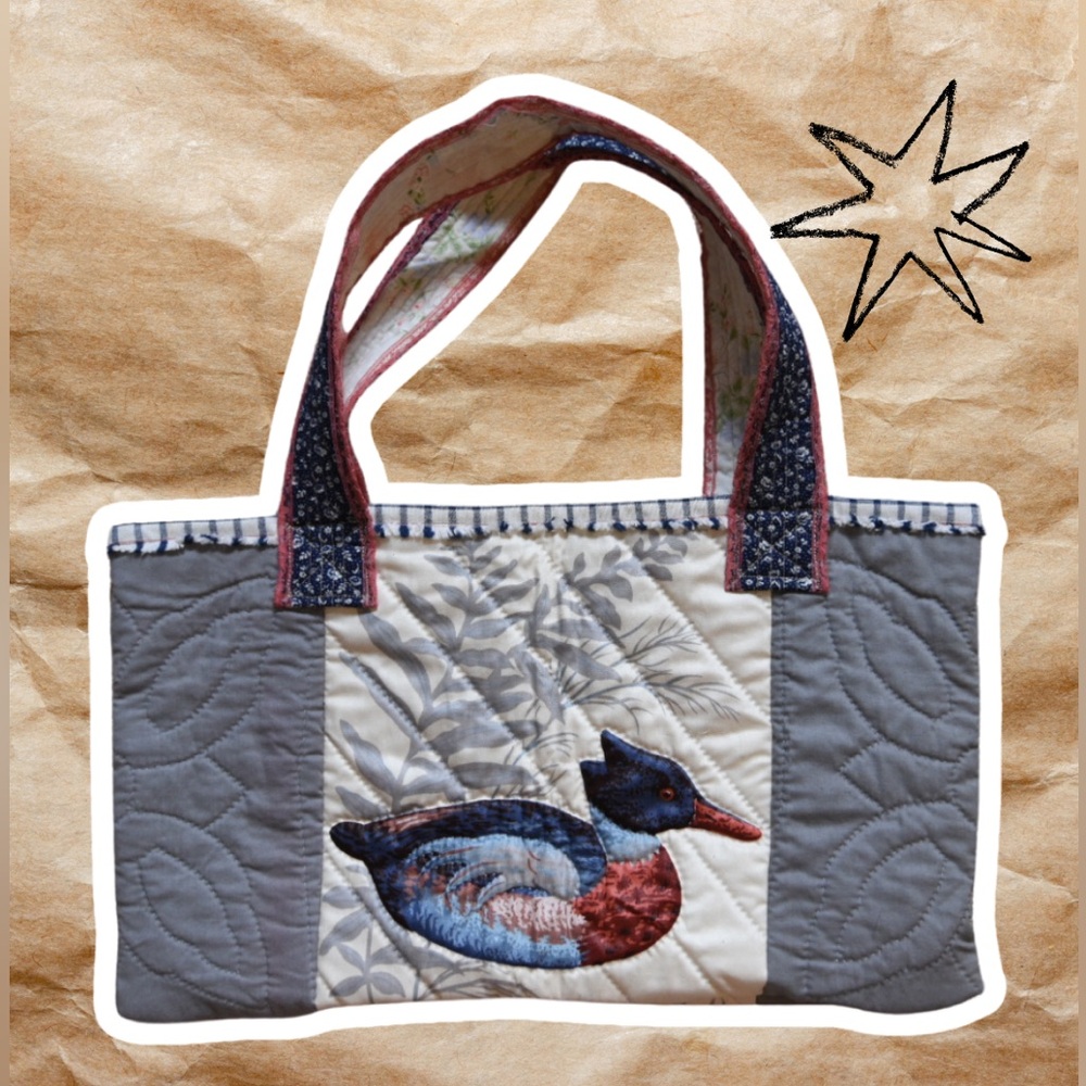 Reworked Vintage Duck Quilt Tote